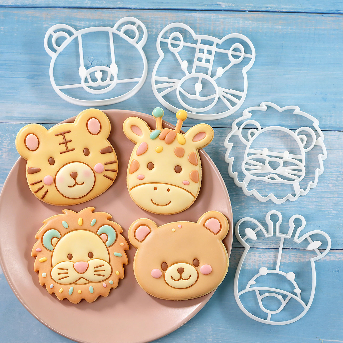 Home Improvement Supplies - 4 Pcs Animal Cookie Cutters Set
