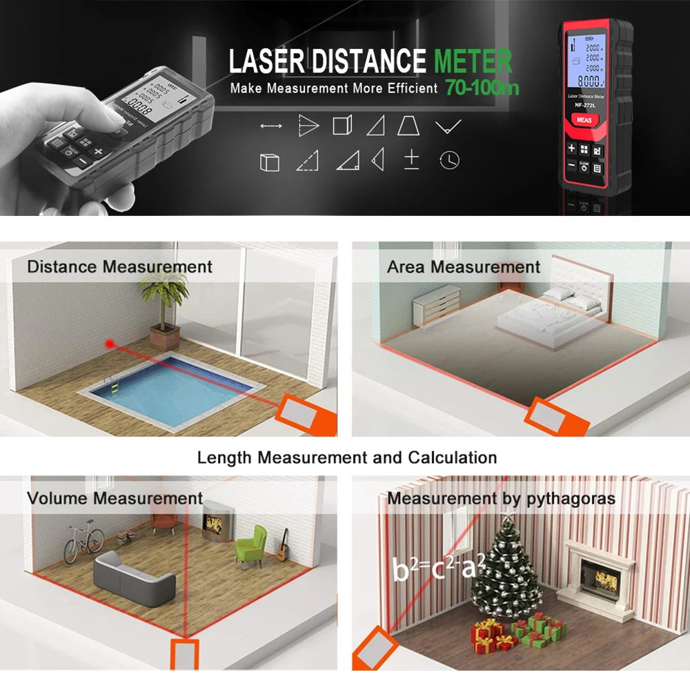 Noyafa NF-271 Đo Khoảng Cách 4 - đánh giá và giá Home Improvement Warehouse