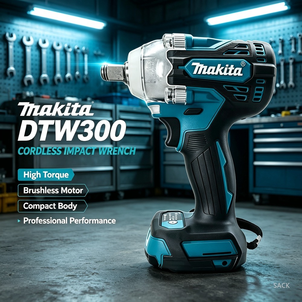 Makita DTW300 330N.M Brushless - đánh giá và giá Makita Drill Dtw300