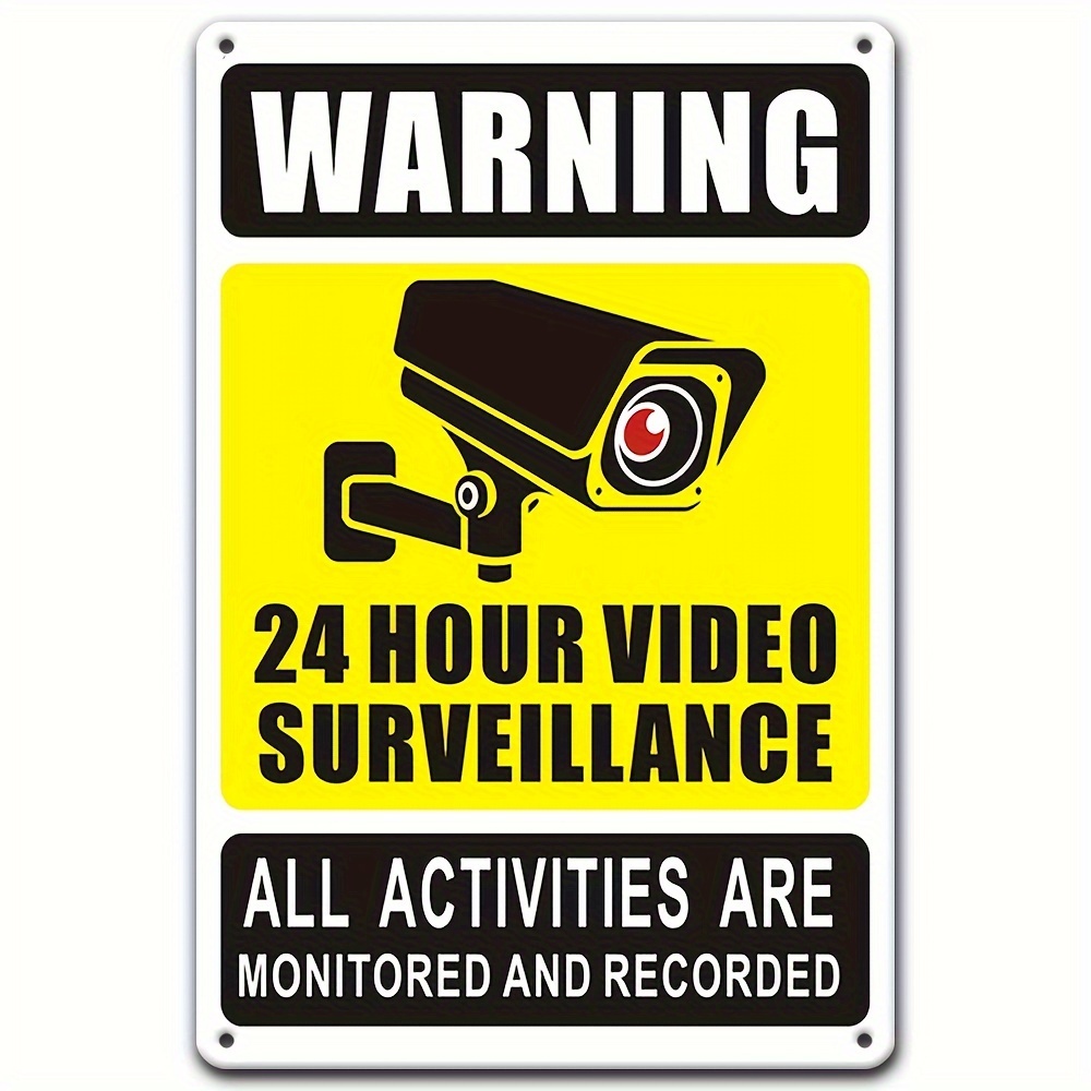 24/7 Video Surveillance Warnin - đánh giá và giá Home Improvement And Hardware
