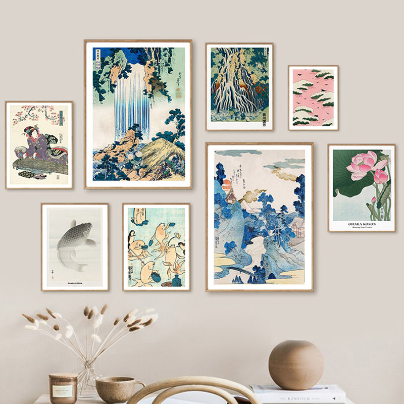 Hokusai Ohara Koson Japanese A - đánh giá và giá Wall Texture Spray