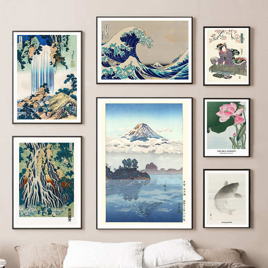 Hokusai Ohara Koson Japanese A - đánh giá và giá Wall Texture Spray