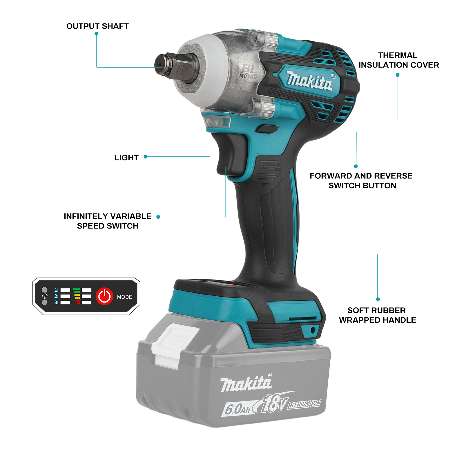 Makita DTW300 Cordless Impact  - đánh giá và giá Makita Drill Dtw300
