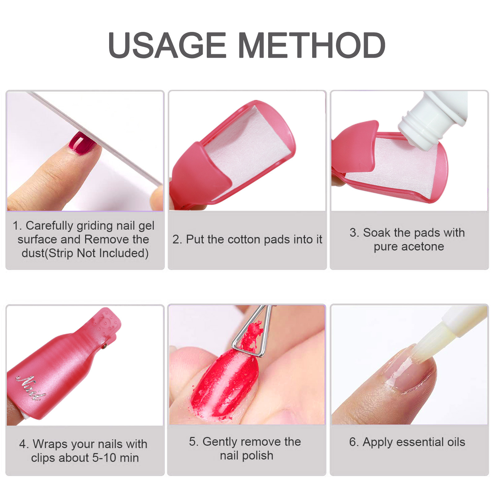 10 Pcs Nail Polish Remover Cli - đánh giá và giá Home Improvement Supplies