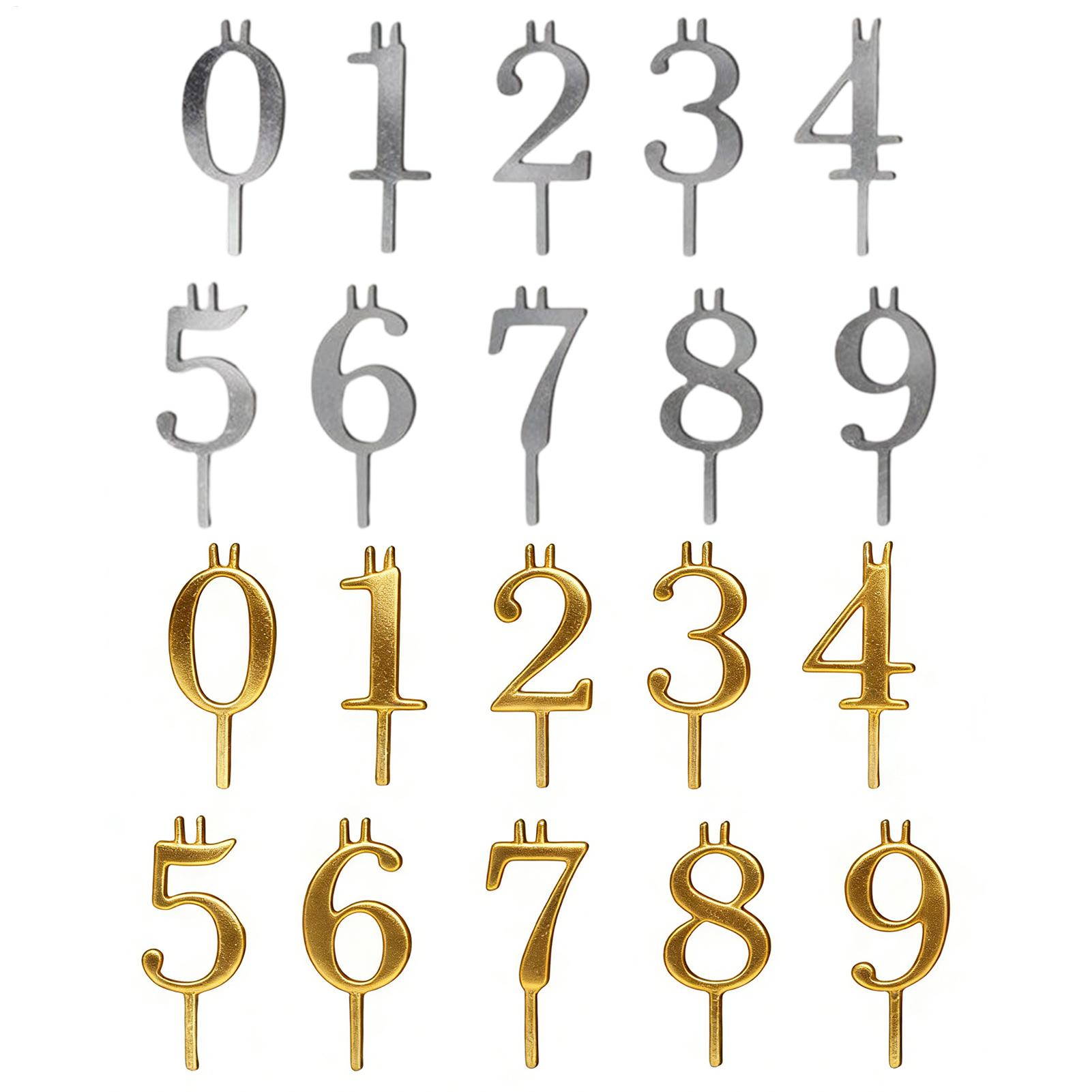 10pcs 0-9 Number Cake Toppers  - đánh giá và giá Home Improvement Supplies